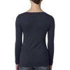 Next Level Women's Vintage Navy Triblend Long-Sleeve Scoop Tee