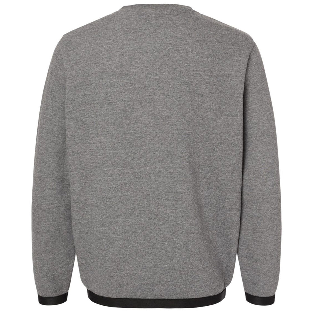 LAT Men's Granite Heather/Black The Statement Fleece Crewneck Sweatshirt