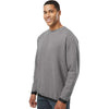 LAT Men's Granite Heather/Black The Statement Fleece Crewneck Sweatshirt