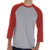 LAT Men's Vintage Heather/Vintage Red Baseball Fine Jersey T-Shirt