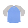LAT Men's Carolina Blue/Vintage Heather Baseball Fine Jersey T-Shirt