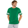 LAT Men's Vintage Green/Blended White Football Fine Jersey T-Shirt