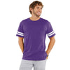 LAT Men's Vintage Purple/Blended White Football Fine Jersey T-Shirt