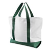 Liberty Bags White/Forest Bay View Giant Zippered Boat Tote