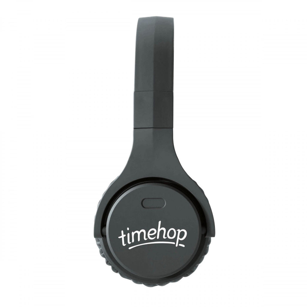 Brookstone Black Bluetooth Compact Wireless Headphones