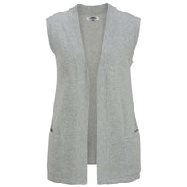Edwards Women's Grey Heather Open Cardigan Sweater Vest