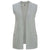 Edwards Women's Grey Heather Open Cardigan Sweater Vest