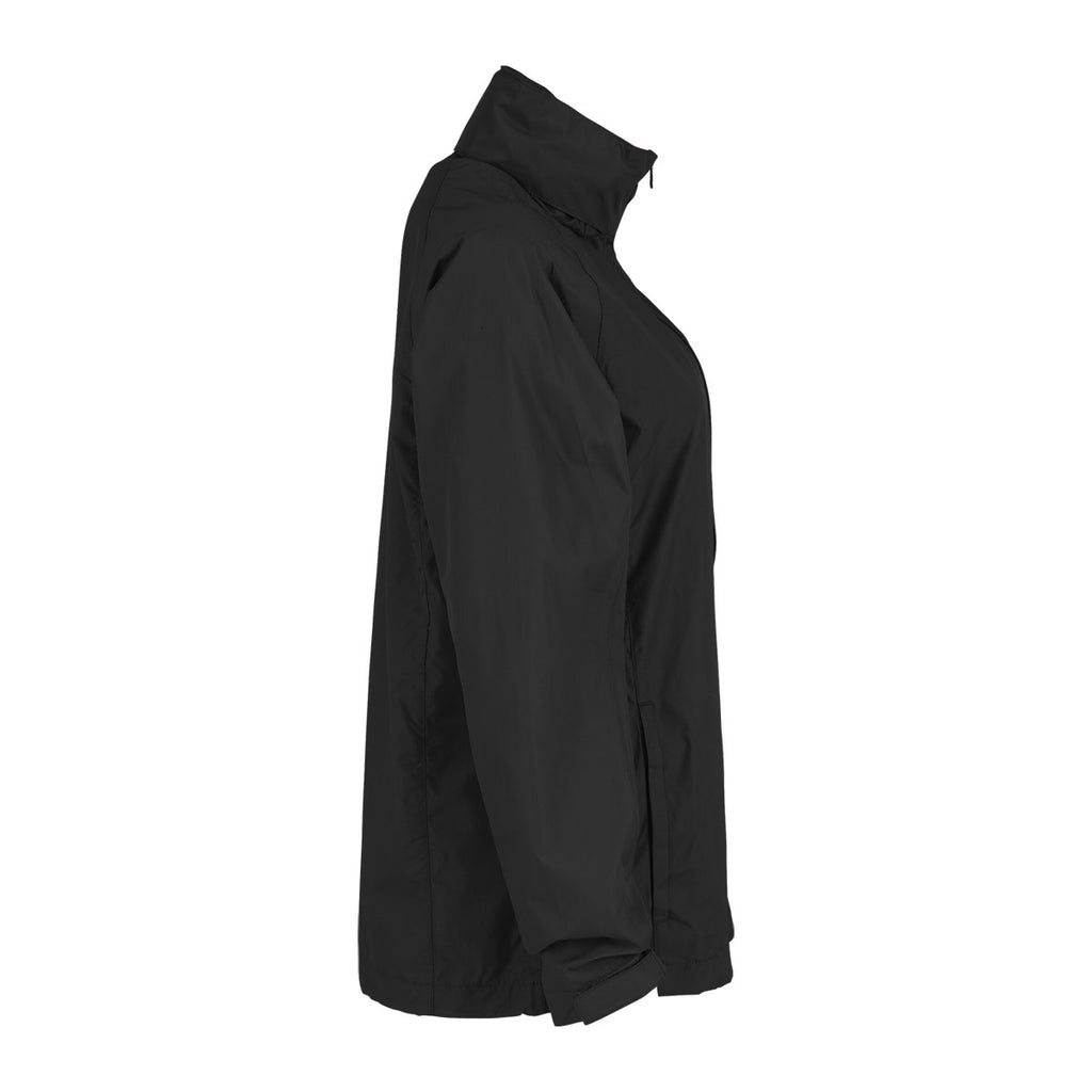 Vantage Women's Black Full-Zip Lightweight Hooded Jacket