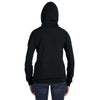 Anvil Women's Black Full-Zip Hooded Fleece