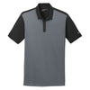 Nike Men's Dark Grey/Black Dri-FIT Colorblock Icon Polo