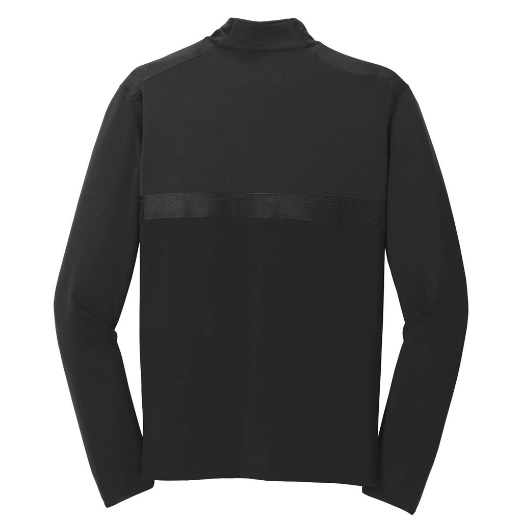 Nike Men's Black Dri-FIT Mix Half Zip Pullover