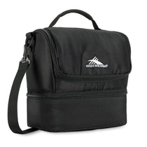 High Sierra Black Double Decker Lunch Bag