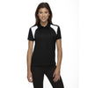 Extreme Women's Black Eperformance Colorblock Textured Polo