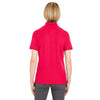 UltraClub Women's Red Platinum Honeycomb Pique Polo