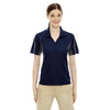 Extreme Women's Classic Navy Eperformance Parallel Snag Protection Polo with Piping