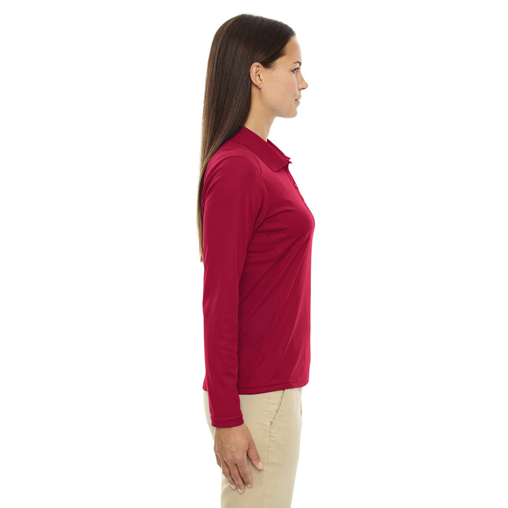 Extreme Women's Classic Red Eperformance Snag Protection Long-Sleeve Polo