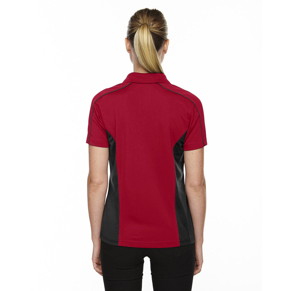 Extreme Women's Classic Red Eperformance Fuse Snag Protection Plus Colorblock Polo