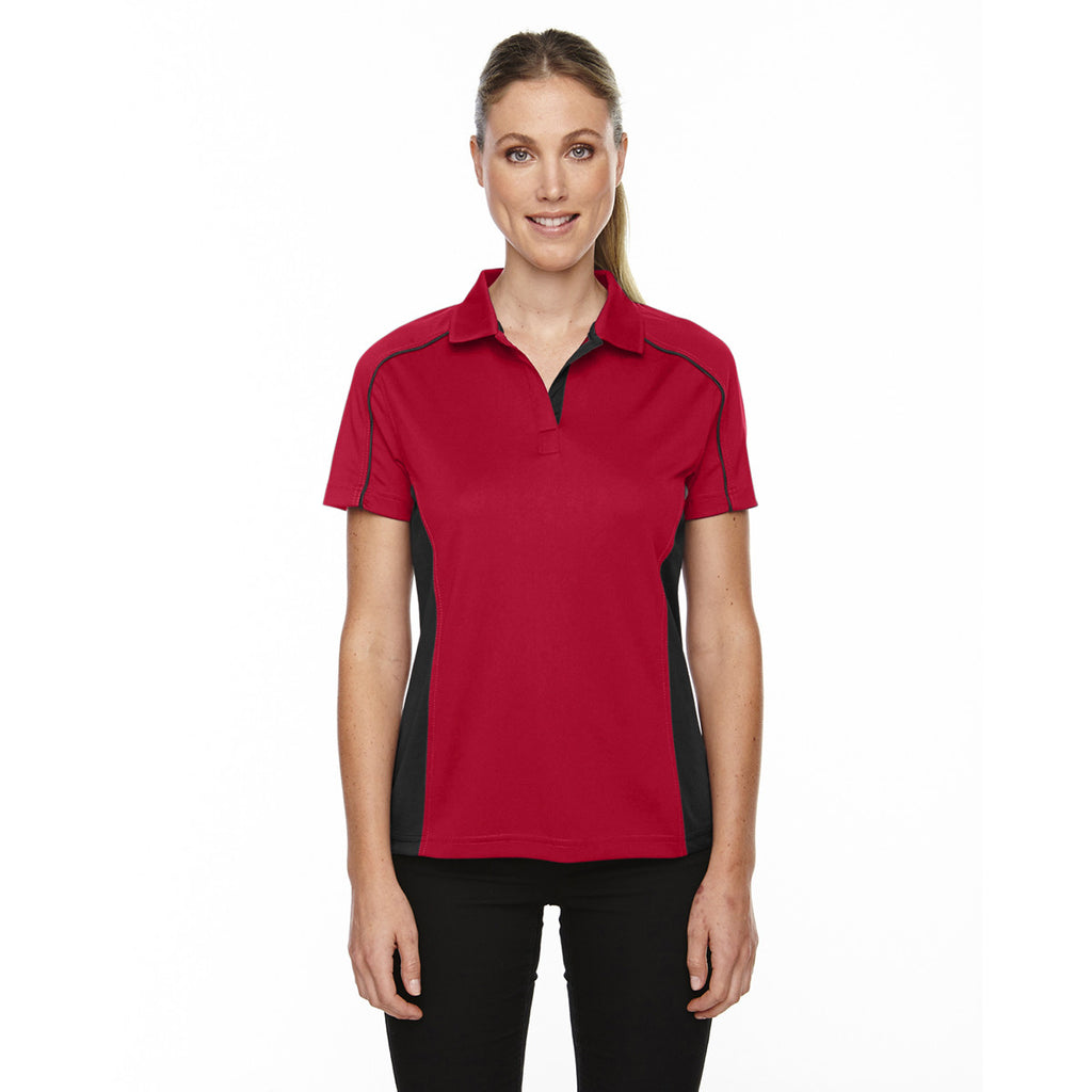 Extreme Women's Classic Red Eperformance Fuse Snag Protection Plus Colorblock Polo