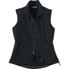 North End Women's' Black Three-Layer Light Bonded Performance Soft Shell Vest