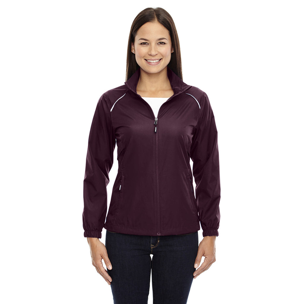 Core 365 Women's Burgundy Motivate Unlined Lightweight Jacket