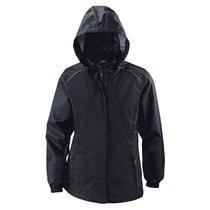 Core 365 Women's Black Climate Seam-Sealed Lightweight Variegated Ripstop Jacket