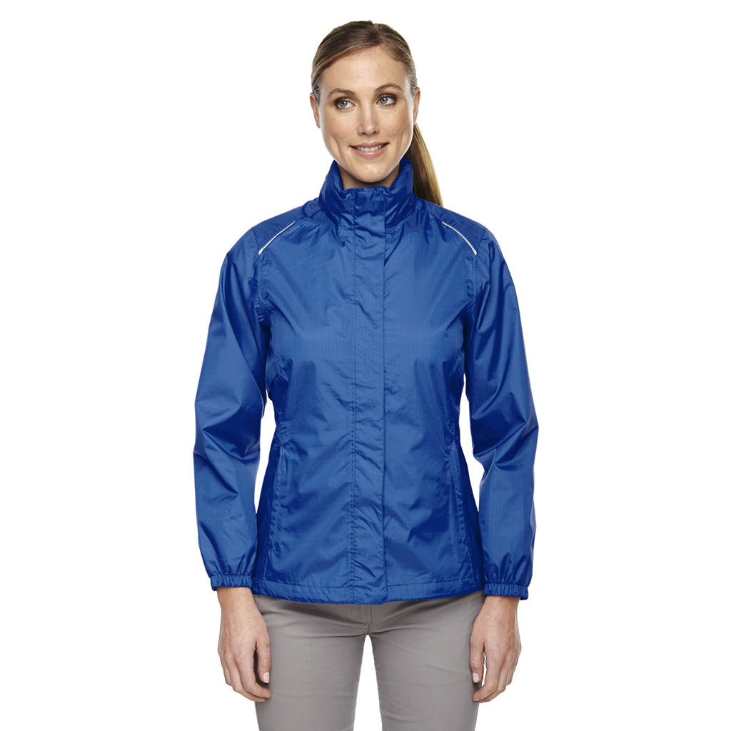 Core 365 Women's True Royal Climate Seam-Sealed Lightweight Variegated Ripstop Jacket