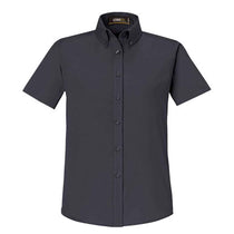 Core 365 Women's Carbon Optimum Short-Sleeve Twill Shirt