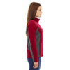 North End Women's Classic Red Generate Textured Fleece Jacket