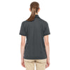 Core 365 Women's Carbon/Black Motive Performance Pique Polo with Tipped Collar