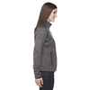 North End Women's Carbon/Black Flux Melange Fleece Jacket