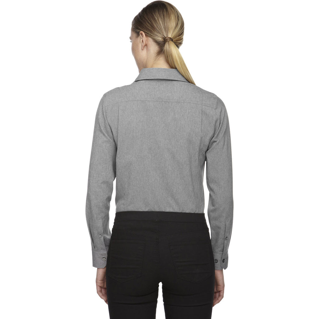 North End Women's Light Heather Melange Performance Shirt