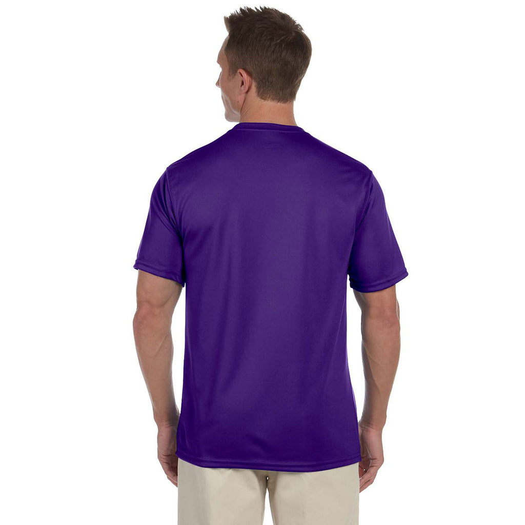 Augusta Sportswear Men's Purple Wicking T-Shirt