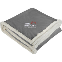 Field & Co. Grey Cambridge Oversized Sherpa Blanket