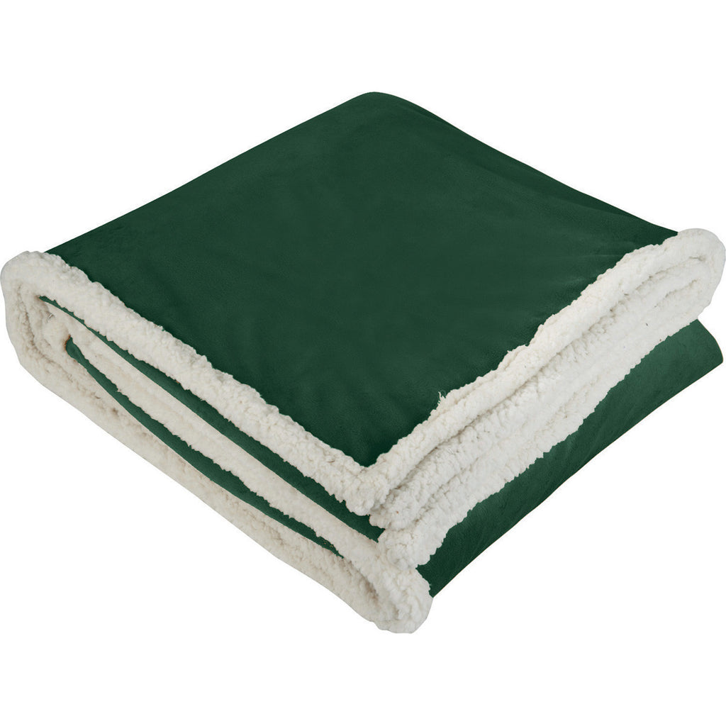 Field & Co. Green Sherpa Blanket