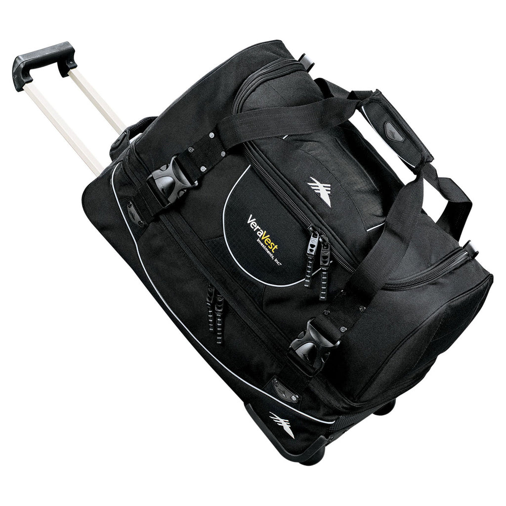 High Sierra Black 22" Carry-On Rolling Duffel Bag