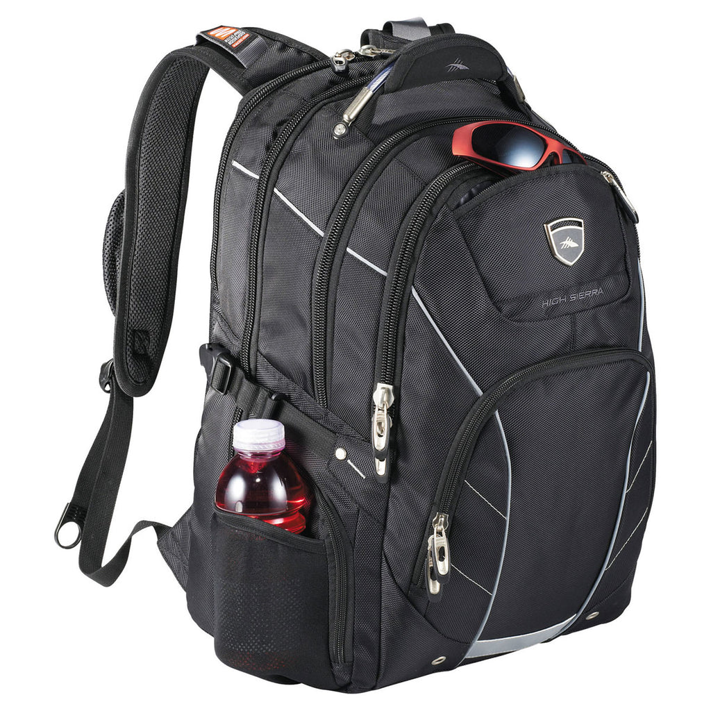 High Sierra Black Elite Fly-By 17" Computer Backpack