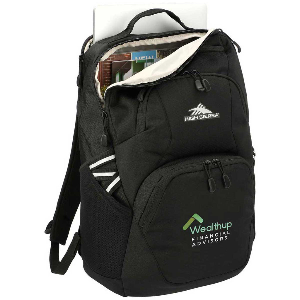 High Sierra Black Swoop 15" Computer Backpack