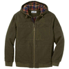 Duluth Men's Deep Evergreen Flannel-Lined Fire Hose Hooded Action Jacket