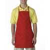 UltraClub Men's Red Two-Pocket Adjustable Apron
