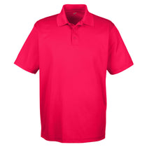 UltraClub Men's Red Cool & Dry Mesh Pique Polo