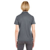 UltraClub Women's Charcoal Cool & Dry Mesh Pique Polo