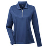 UltraClub Women's Navy Cool & Dry Sport Quarter-Zip Pullover