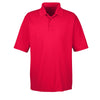 UltraClub Men's Red Cool & Dry Jacquard Performance Polo