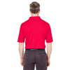 UltraClub Men's Red Cool & Dry Jacquard Performance Polo