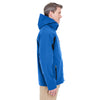 UltraClub Men's Classic Blue/Black Colorblock 3-in-1 Systems Hooded Soft Shell Jacket
