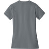 Nike Women's Cool Grey/Dark Grey Dri-FIT Stretch Woven V-Neck Top
