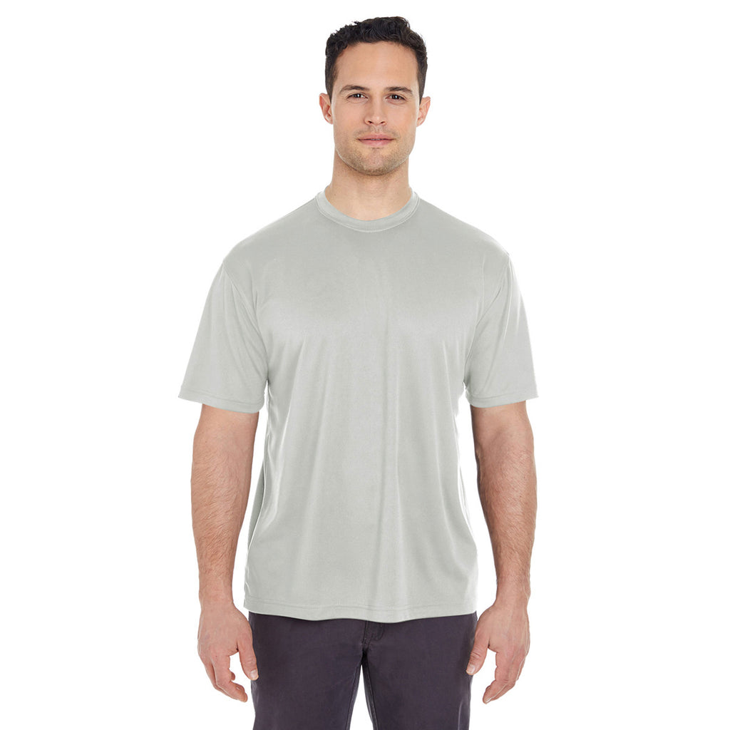 UltraClub Men's Grey Cool & Dry Sport T-Shirt