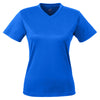 UltraClub Women's Royal Cool & Dry Sport V-Neck T-Shirt