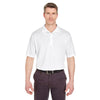 UltraClub Men's White Tall Cool & Dry Sport Polo