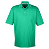 UltraClub Men's Kelly/White Cool & Dry Sport Two-Tone Polo
